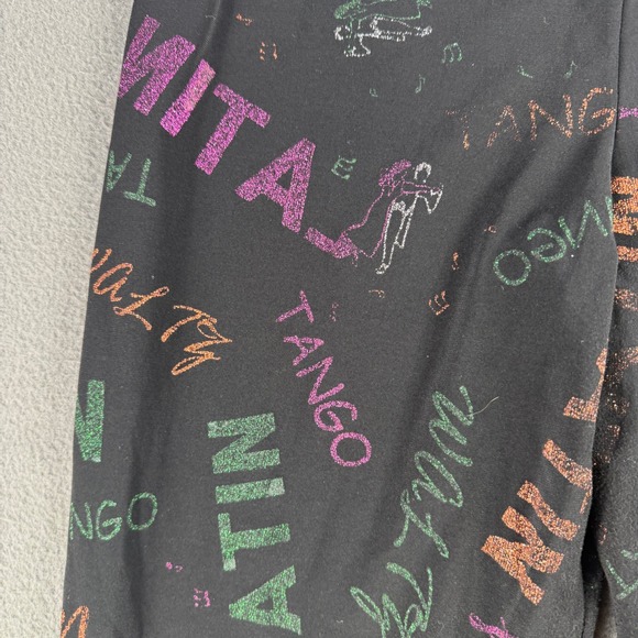 Vintage Dansco Disco Pants Small LA Made USA Tango Latin Dance Flare Halloween - Picture 7 of 12